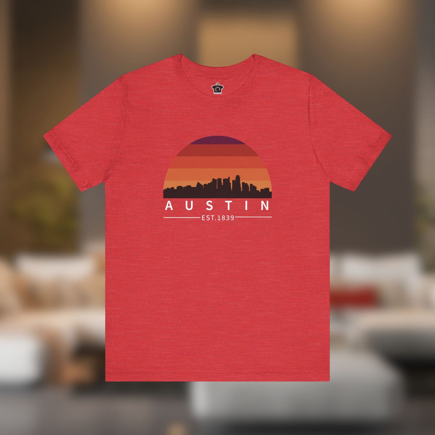 Austin Established Retro Sunset Tshirt