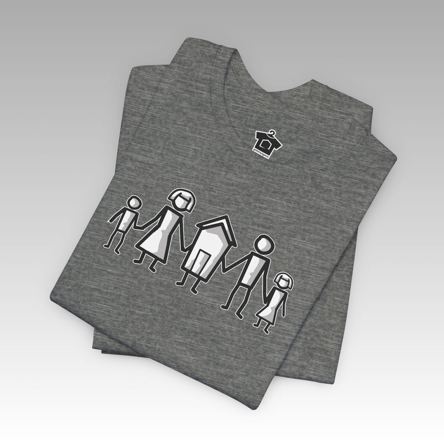 Home Is Where Family Begins" – Realtor T-Shirt