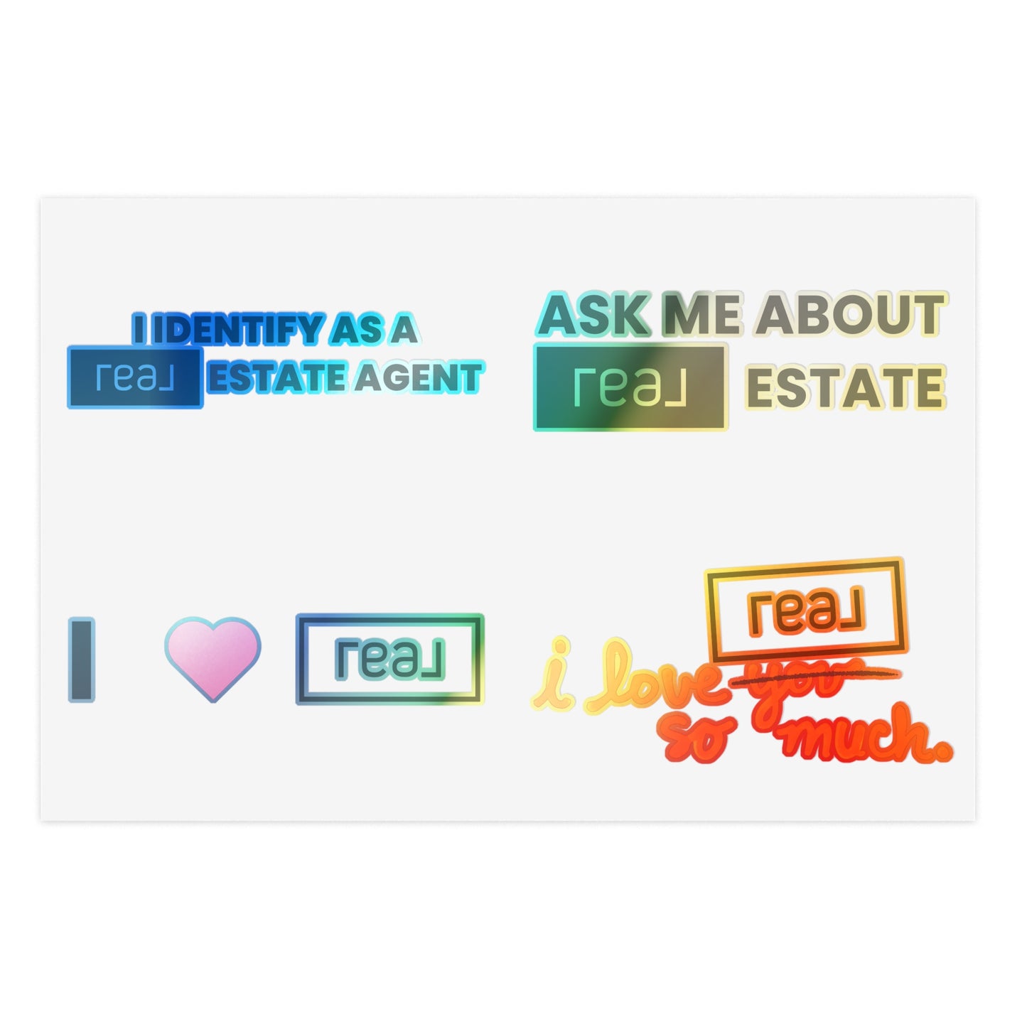 All 4 REAL Sticker Sheets