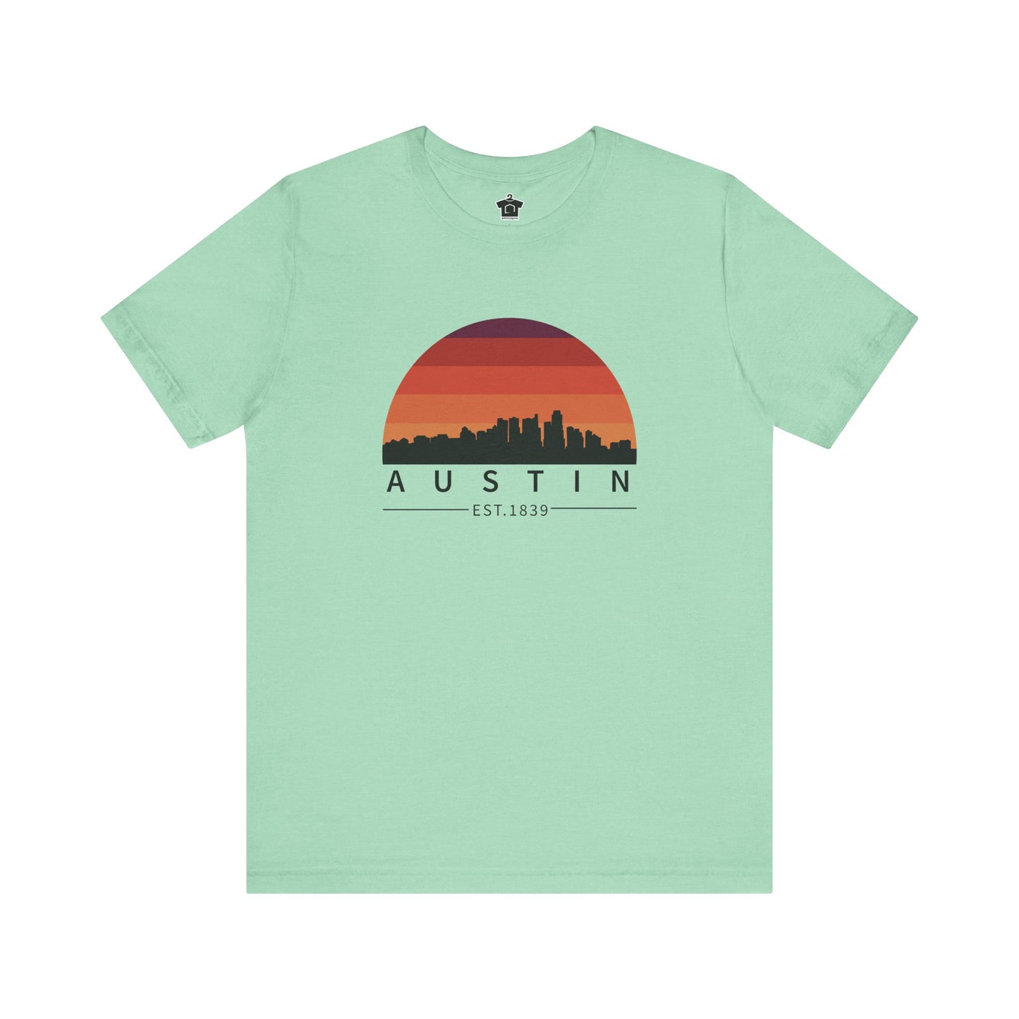 Austin Established Retro Sunset Tshirt