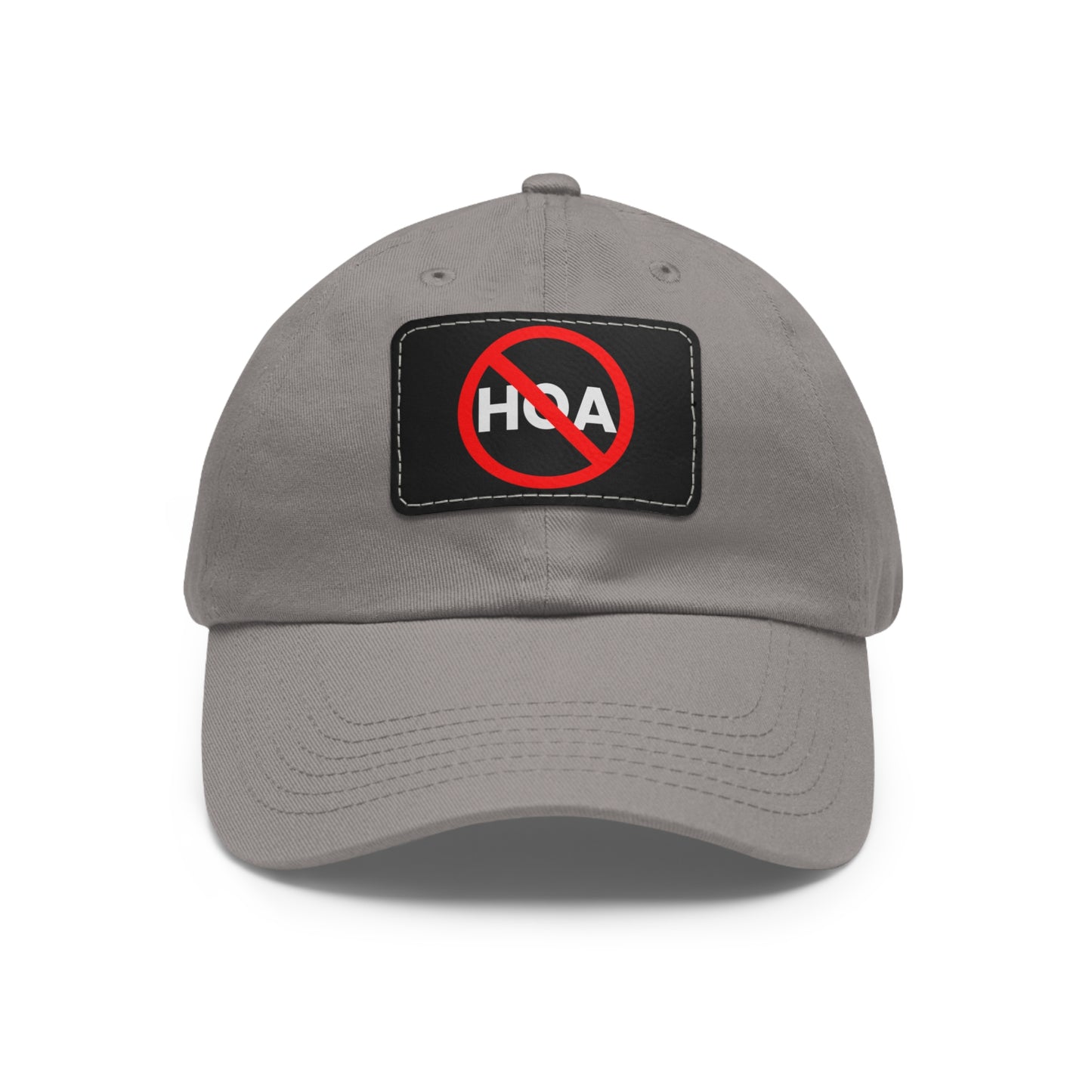 No HOA Hat with Leather Patch
