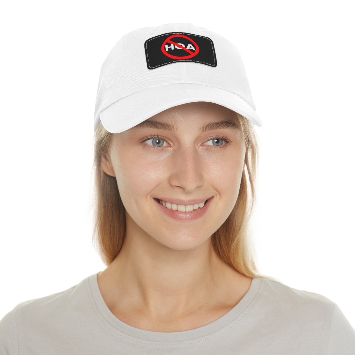 No HOA Hat with Leather Patch