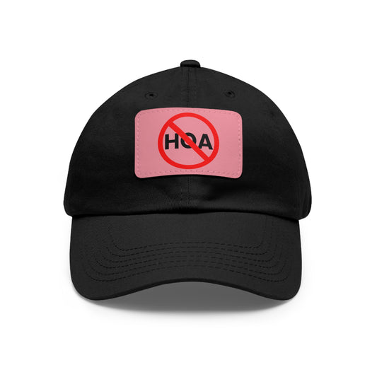 No HOA Hat with Leather Patch