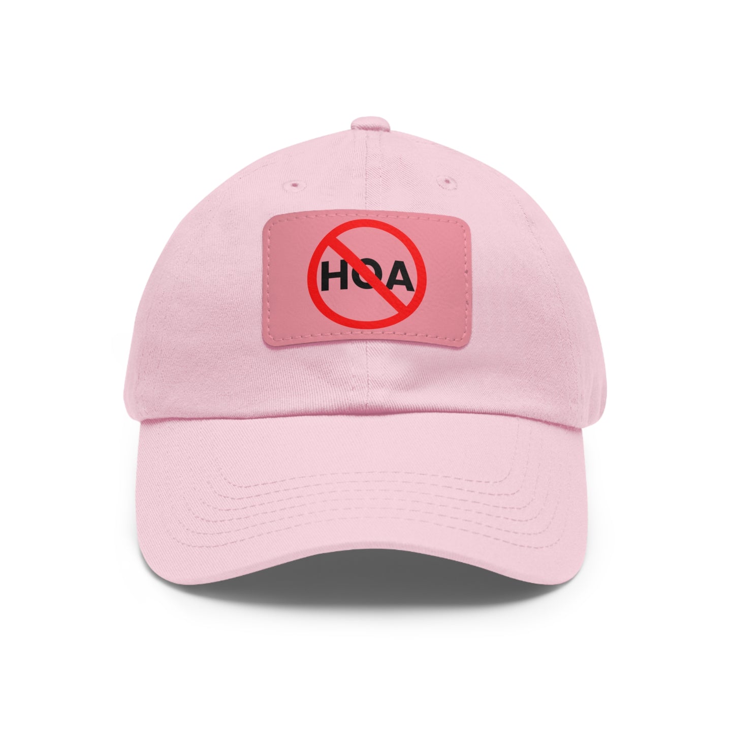 No HOA Hat with Leather Patch