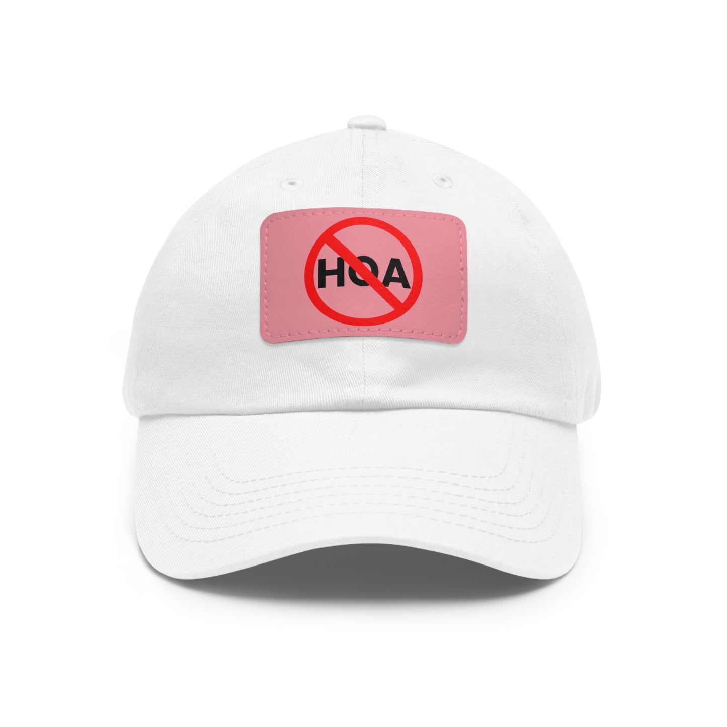 No HOA Hat with Leather Patch
