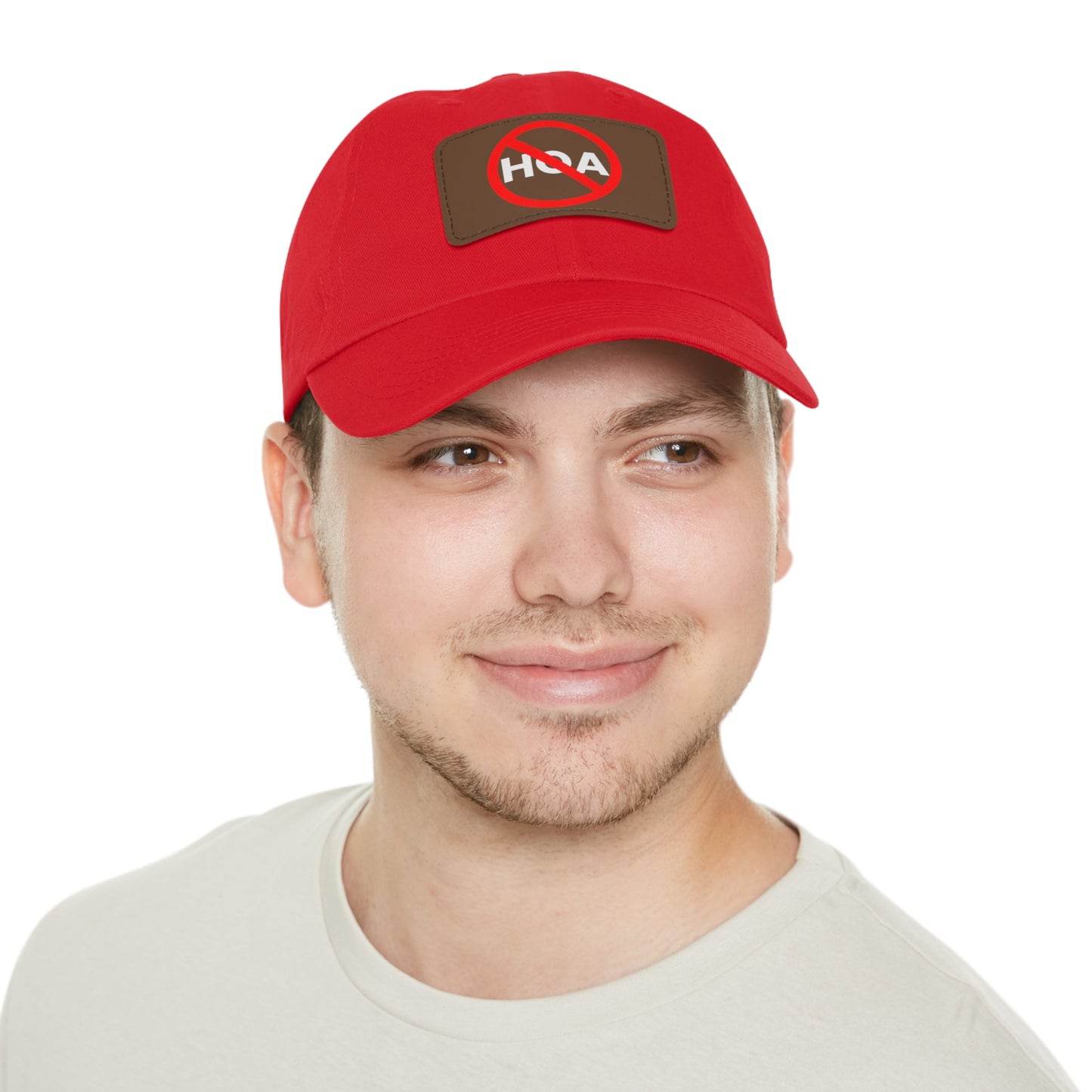 No HOA Hat with Leather Patch