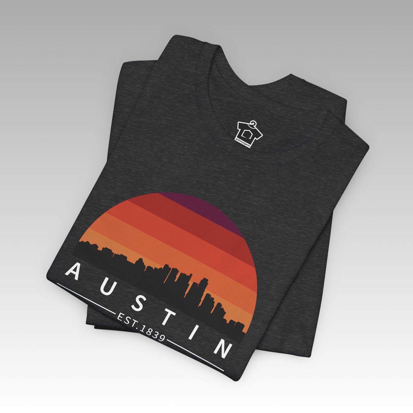 Austin Established Retro Sunset Tshirt