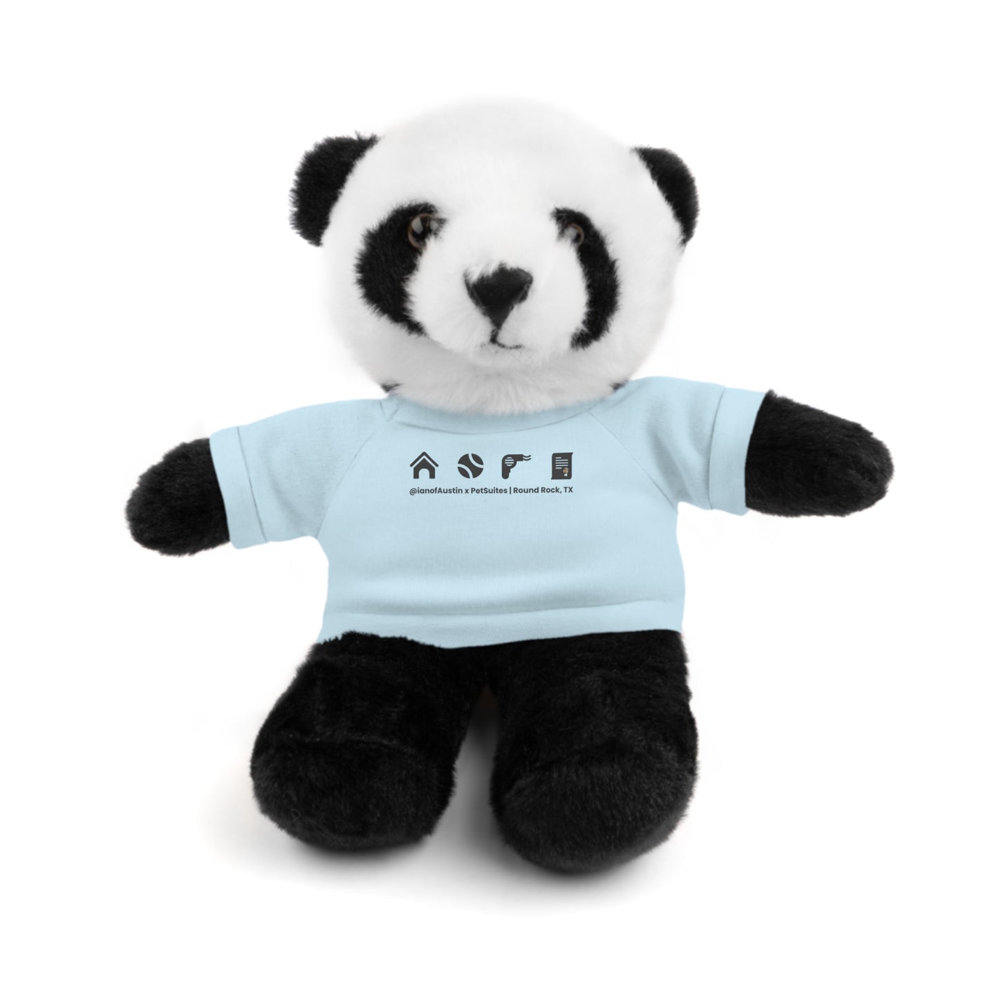 Our Services Icons Stuffed Animals with T-Shirt | @ianofAustin x PetSuites Round Rock