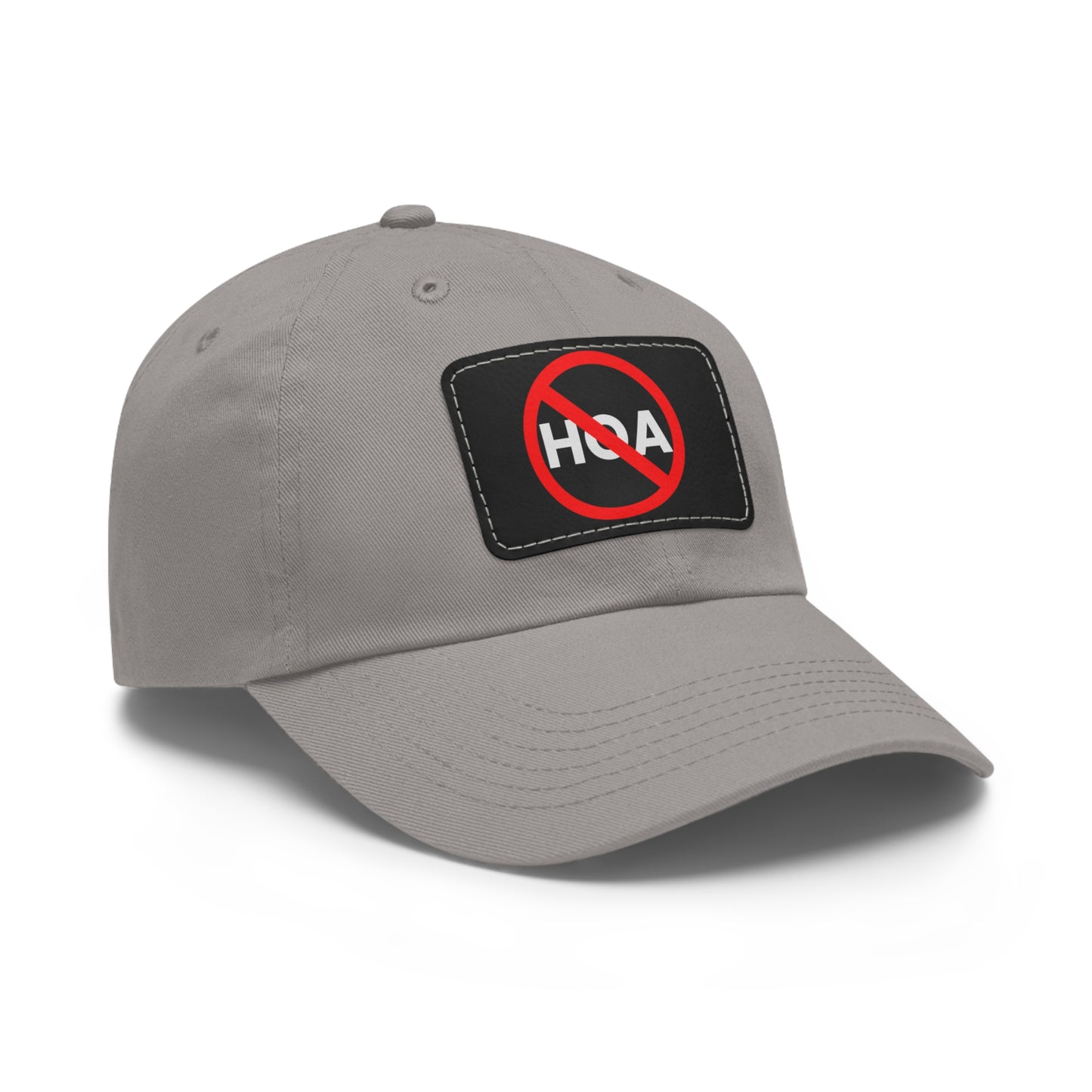 No HOA Hat with Leather Patch