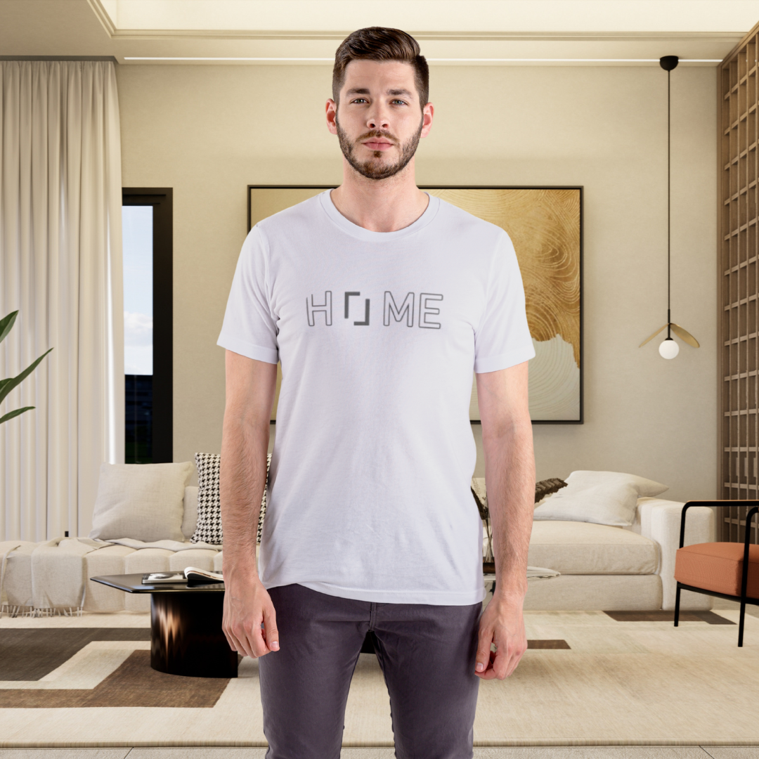 At Home with REAL Grey Tee