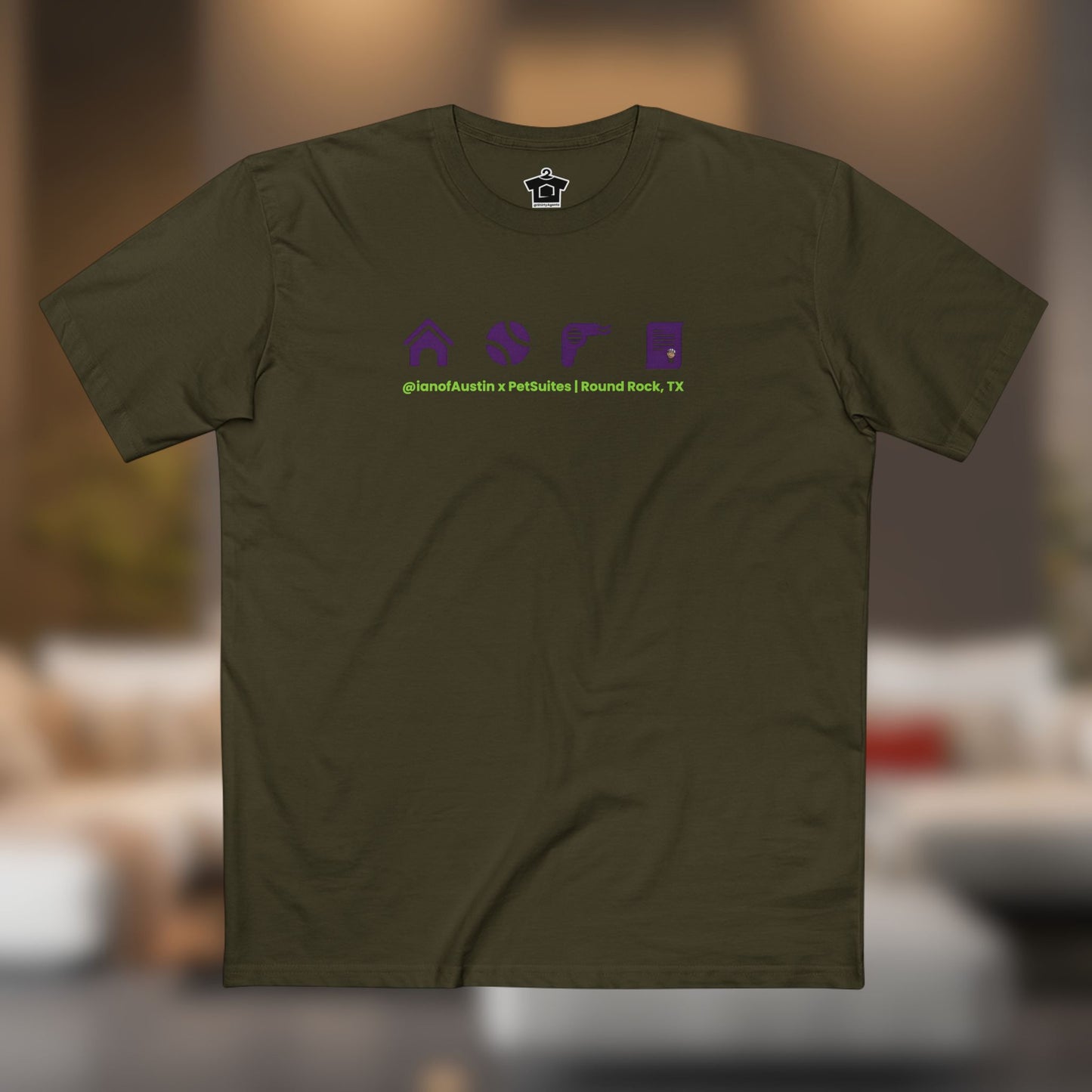 Our Services Icons Premium T-Shirt | @ianofAustin x PetSuites Round Rock
