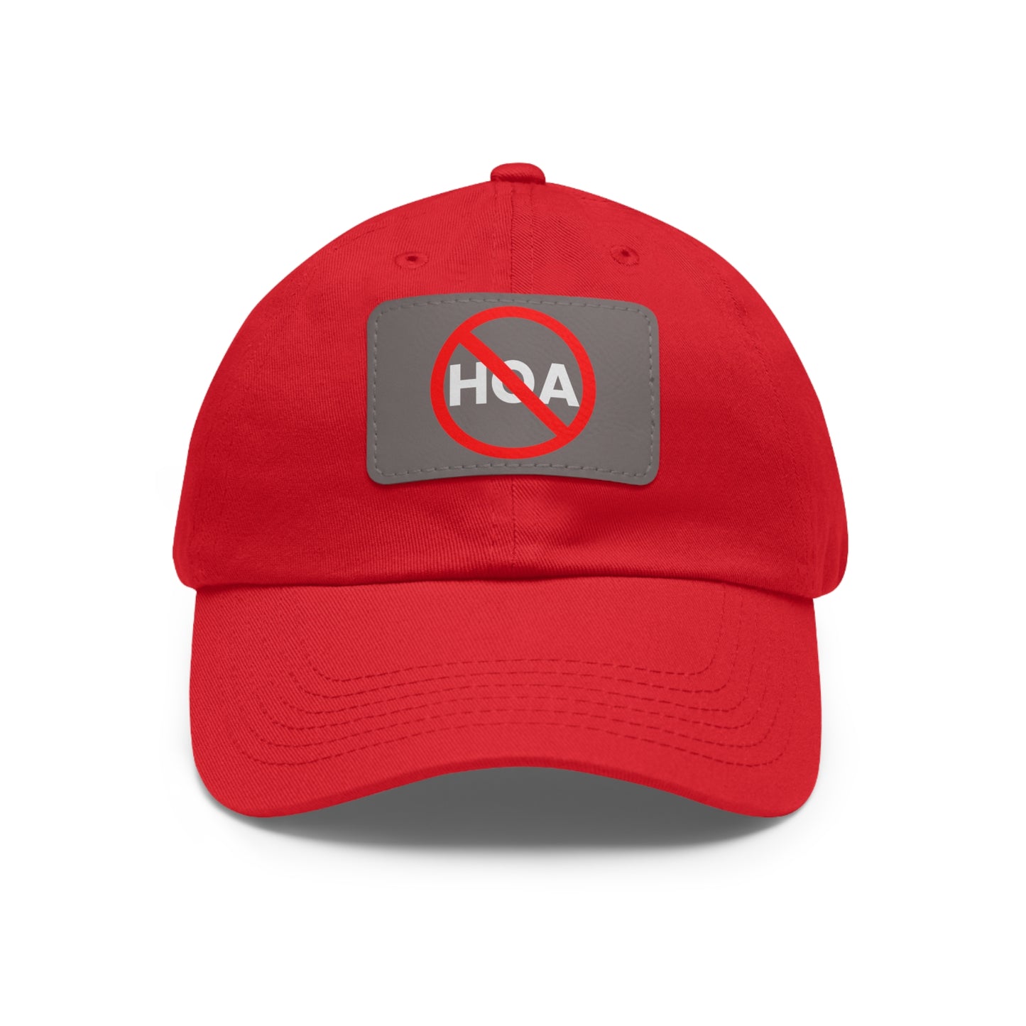 No HOA Hat with Leather Patch