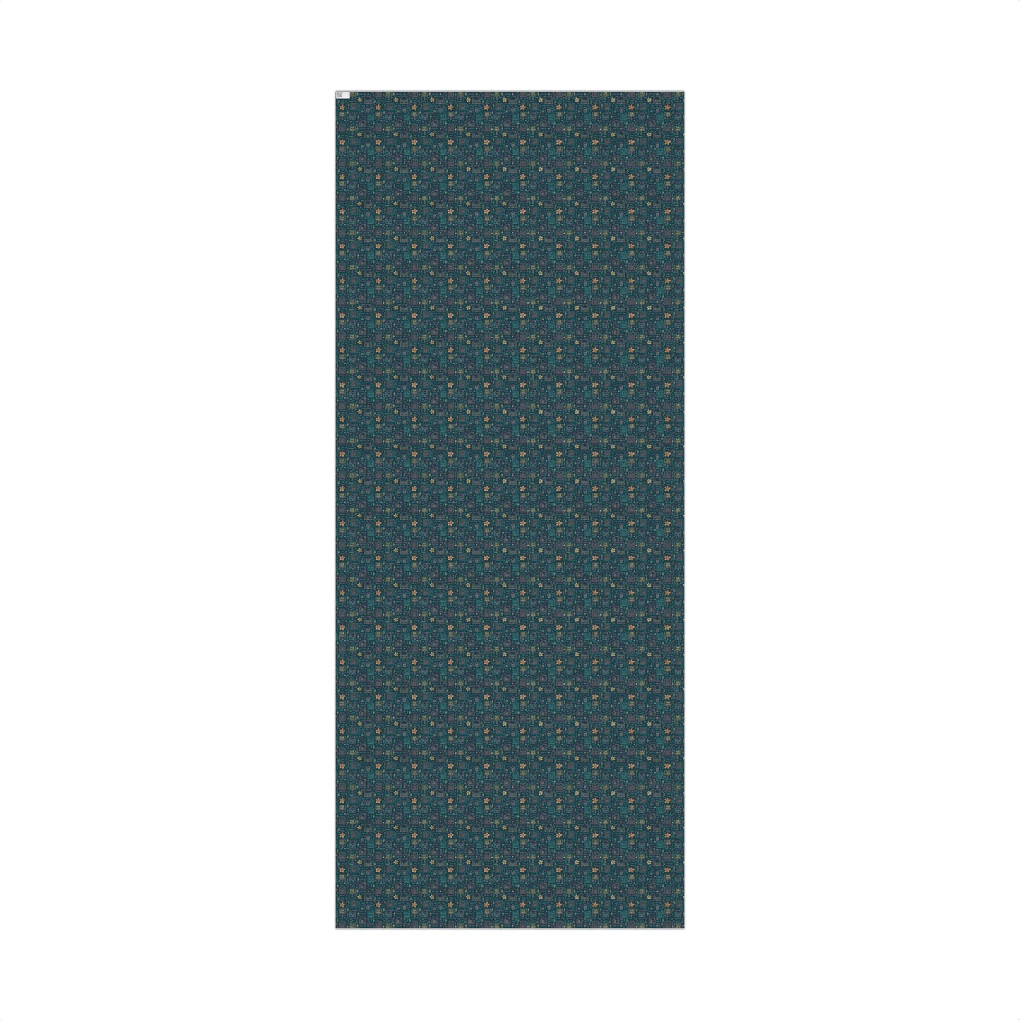 Pastel Open House Retro Pattern Holiday Gift Wrap