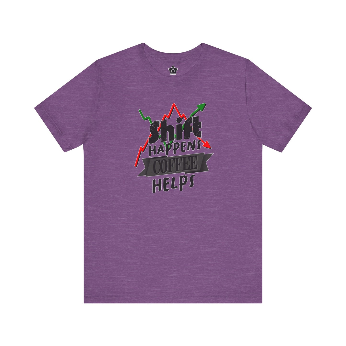 Shift Happens, Coffee Helps – Unisex Jersey Tee