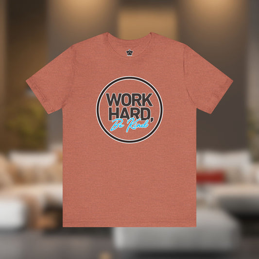 Work Hard, Be Kind Black Circle Tee