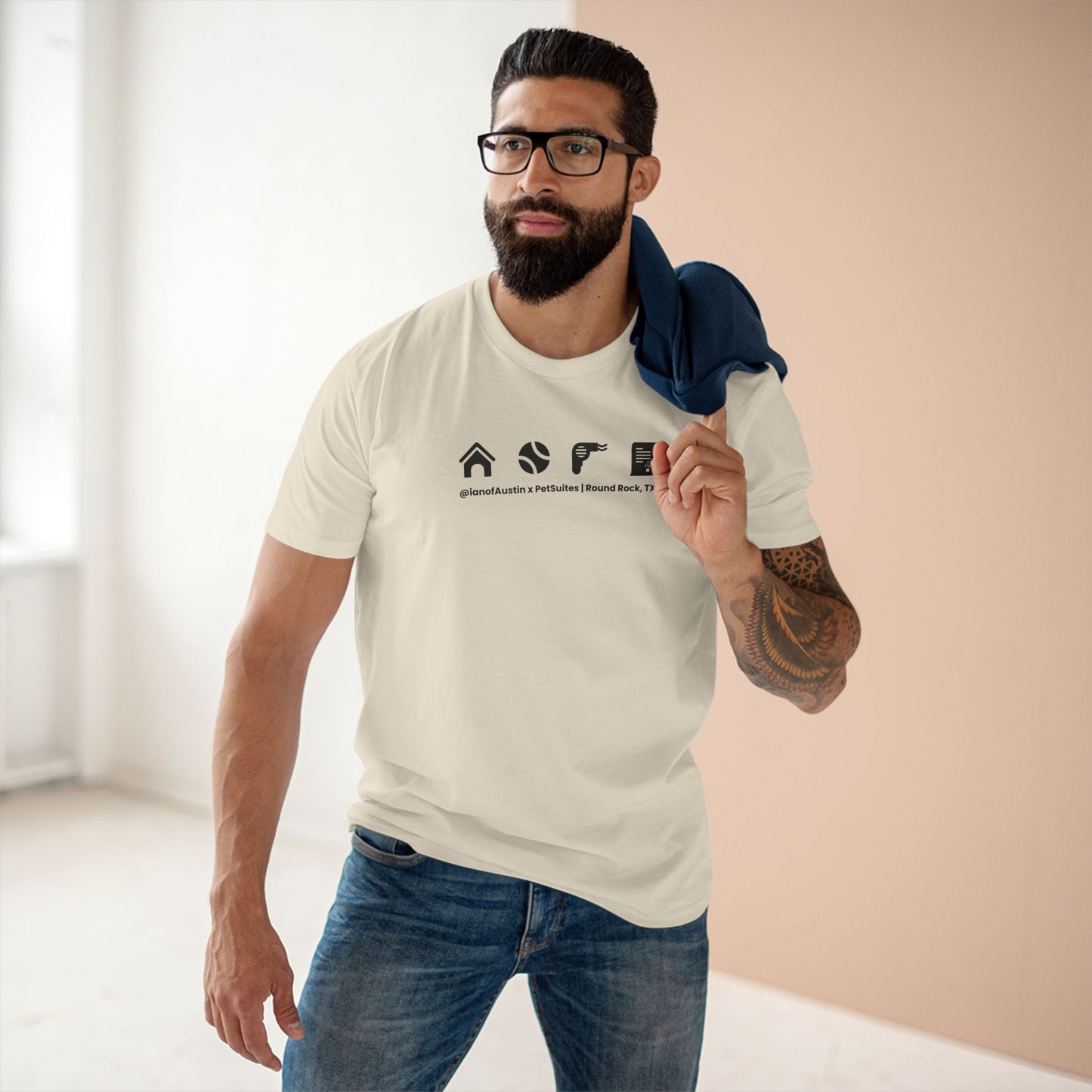 Our Services Icons Premium T-Shirt | @ianofAustin x PetSuites Round Rock