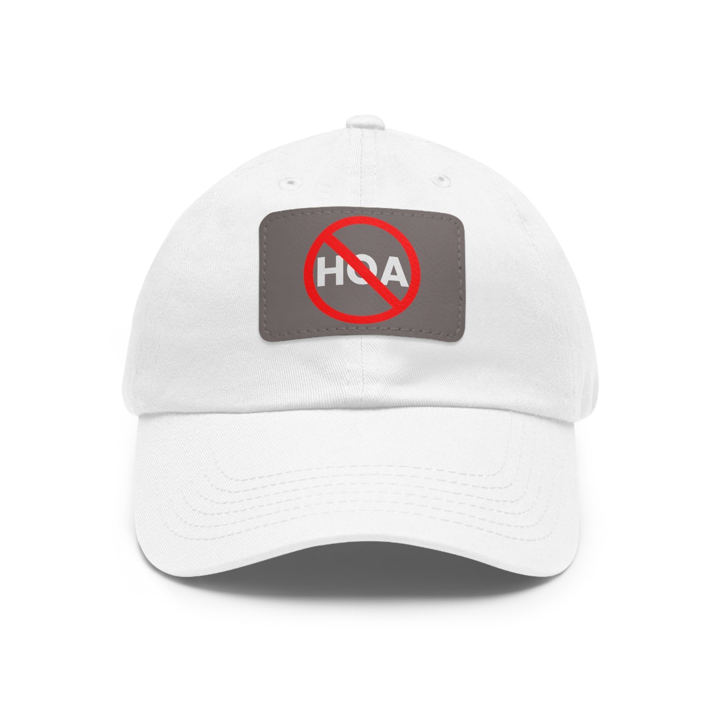 No HOA Hat with Leather Patch