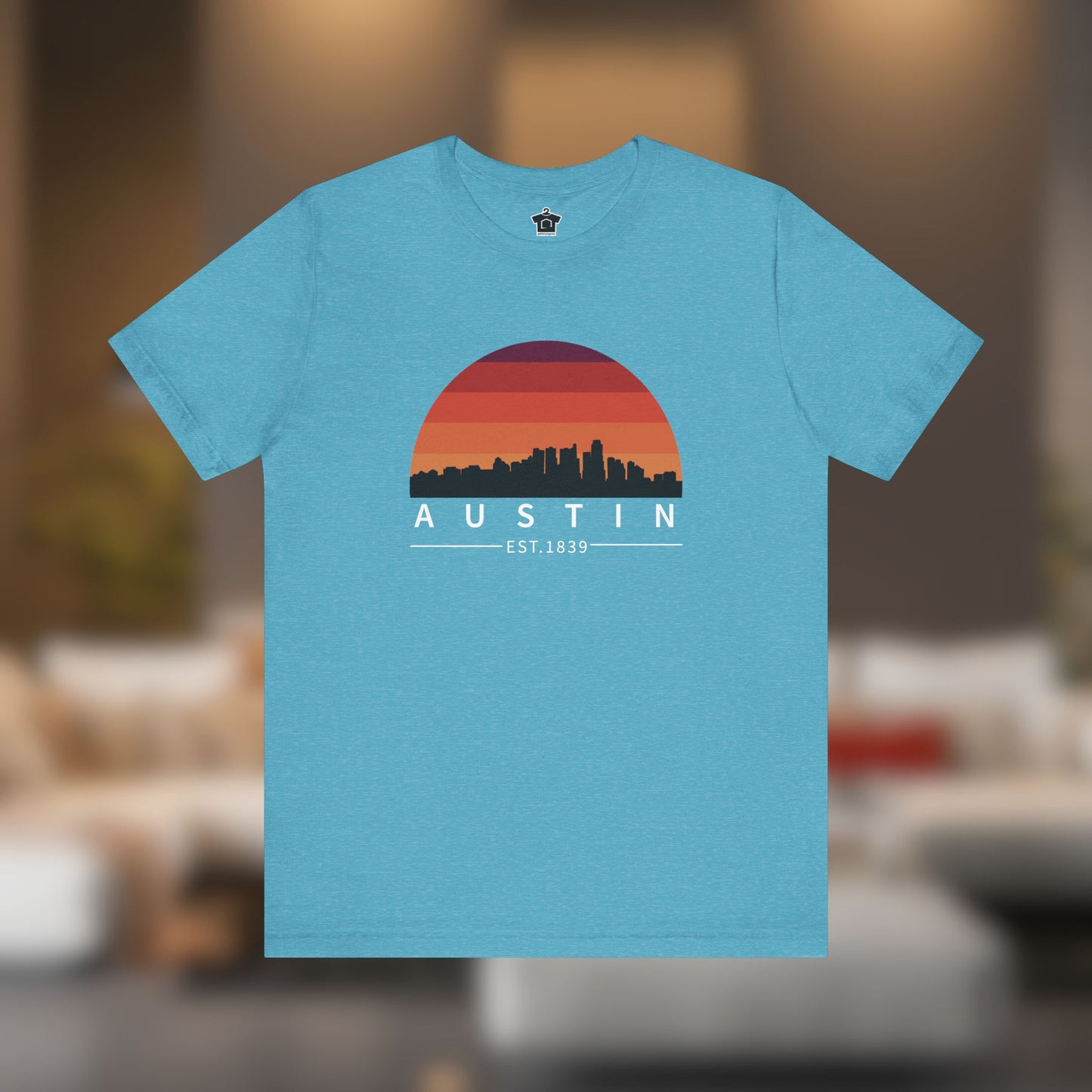 Austin Established Retro Sunset Tshirt