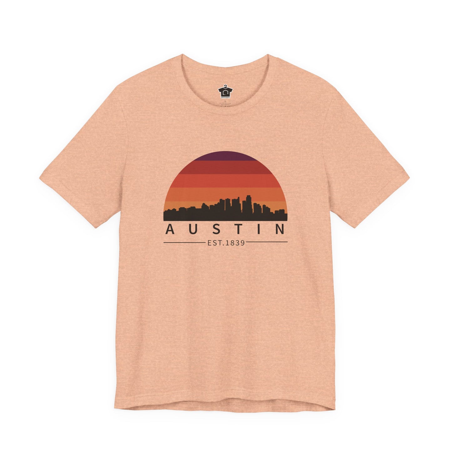 Austin Established Retro Sunset Tshirt