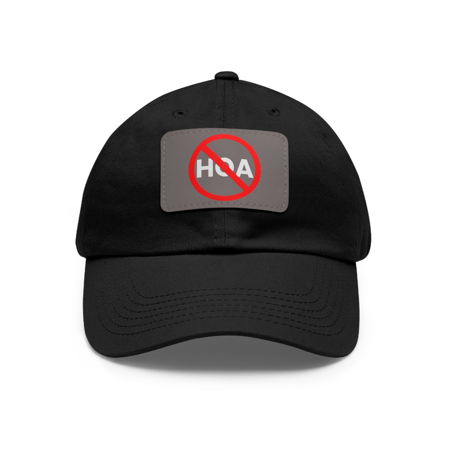 No HOA Hat with Leather Patch