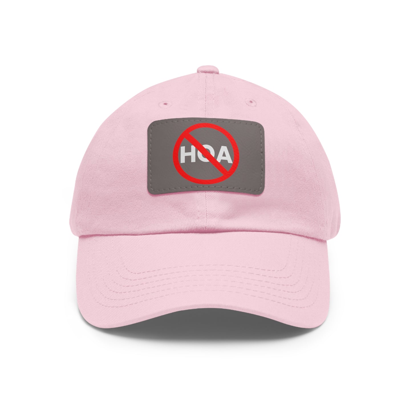 No HOA Hat with Leather Patch