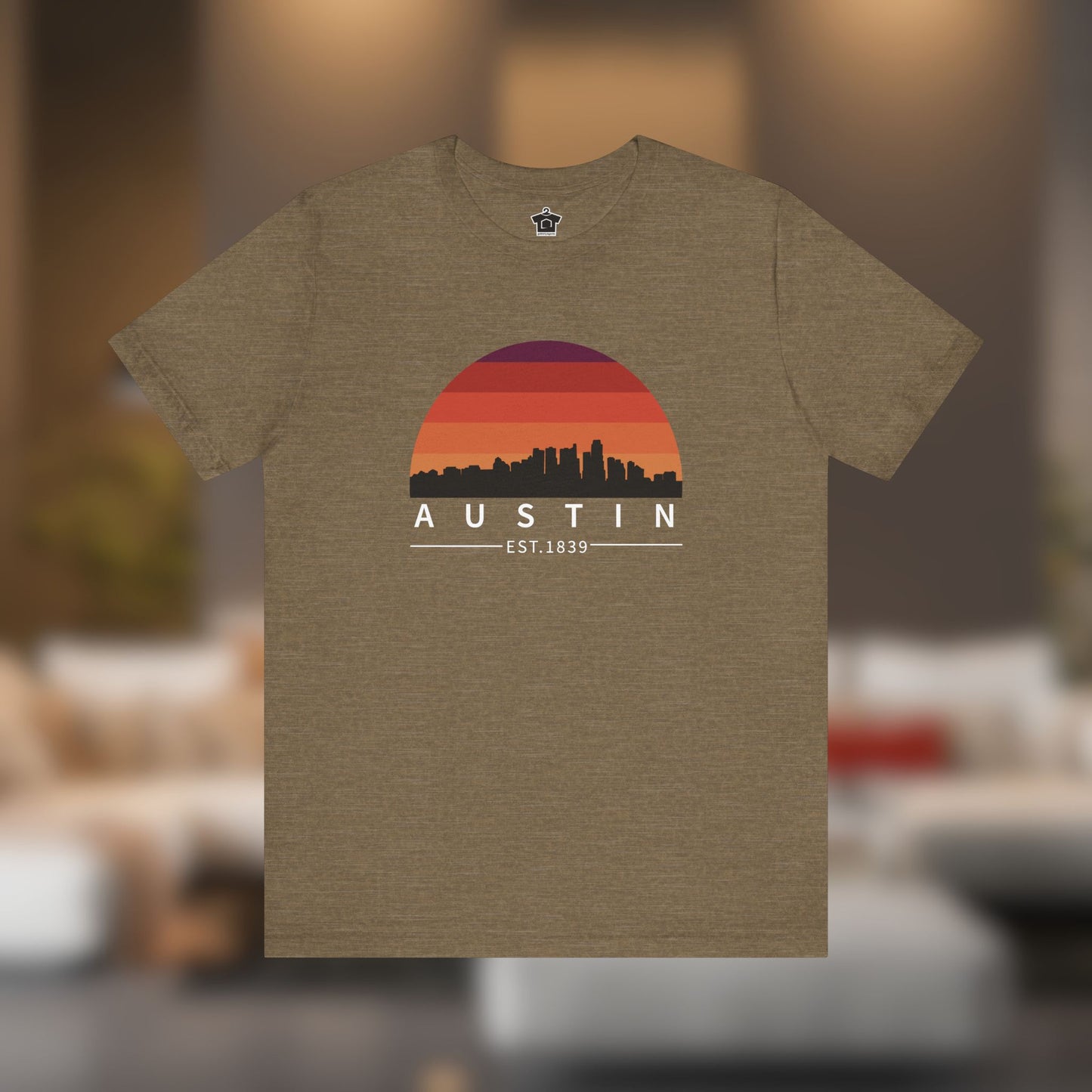 Austin Established Retro Sunset Tshirt