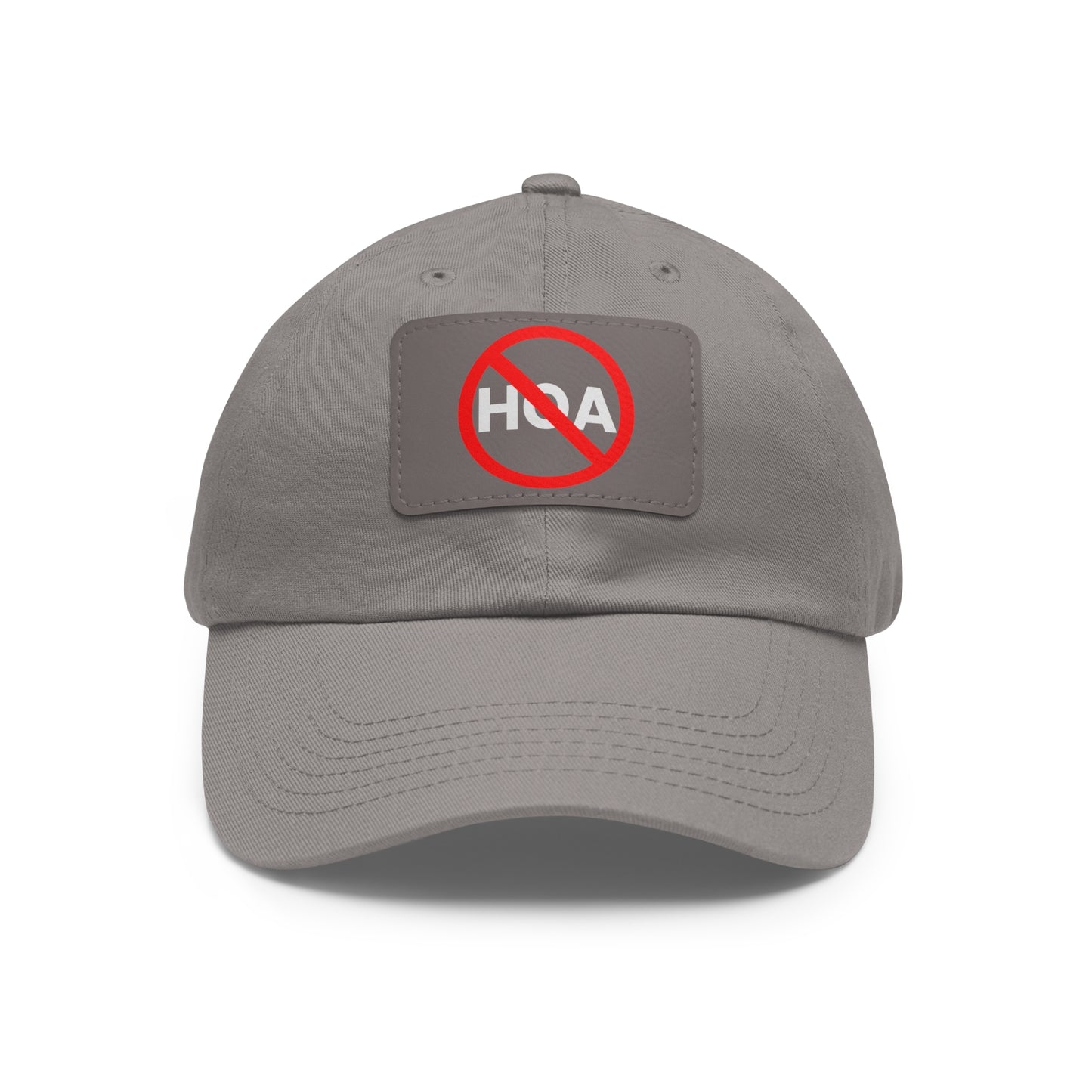 No HOA Hat with Leather Patch
