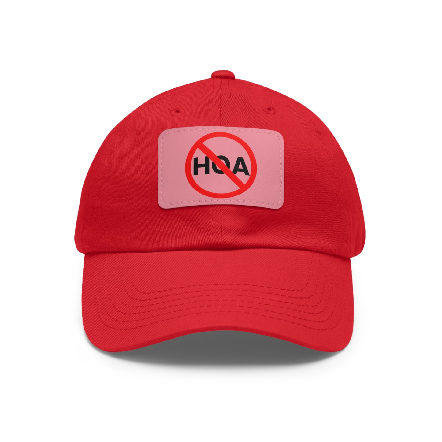 No HOA Hat with Leather Patch