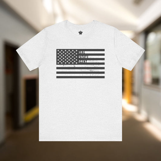 American Flag Real Estate Agent Distressed T-Shirt - T-Shirt | ShirtyAgents