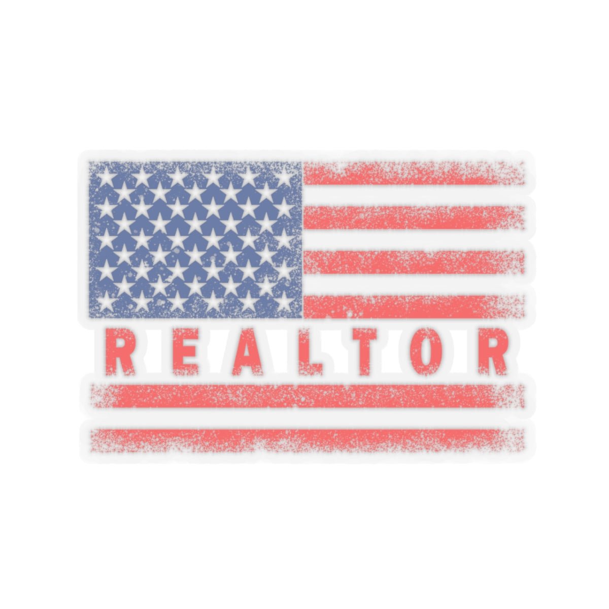 American Flag Realtor Sticker - Paper products | ShirtyAgents