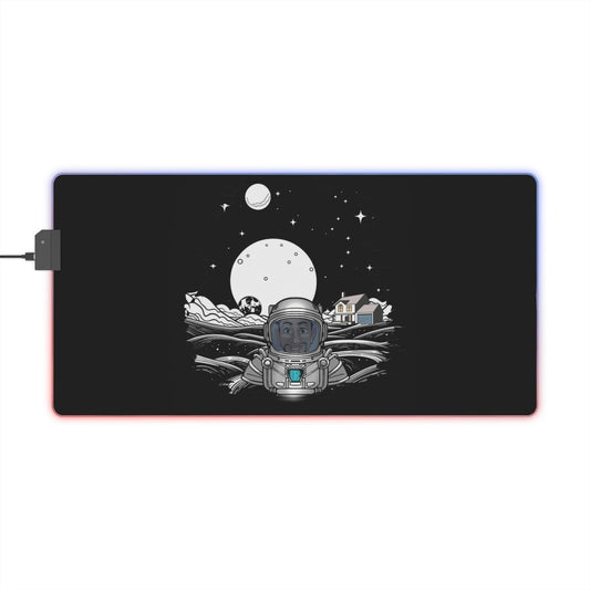 Astronaut Realtor LED Mouse Pad #ianofaustin - Home Decor | ShirtyAgents