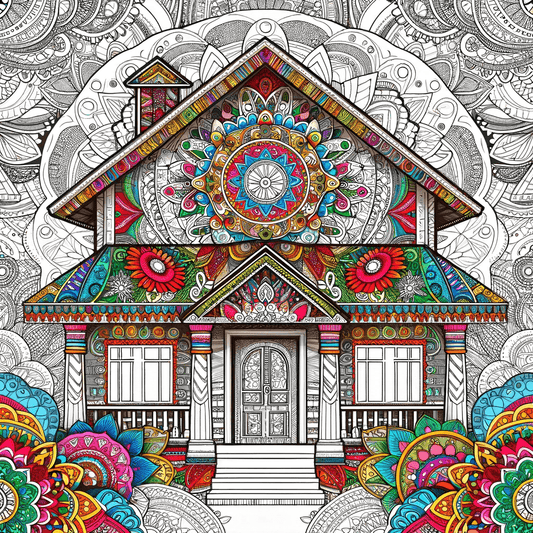 Colorful: Real Estate Mandala House Styles - | ShirtyAgents