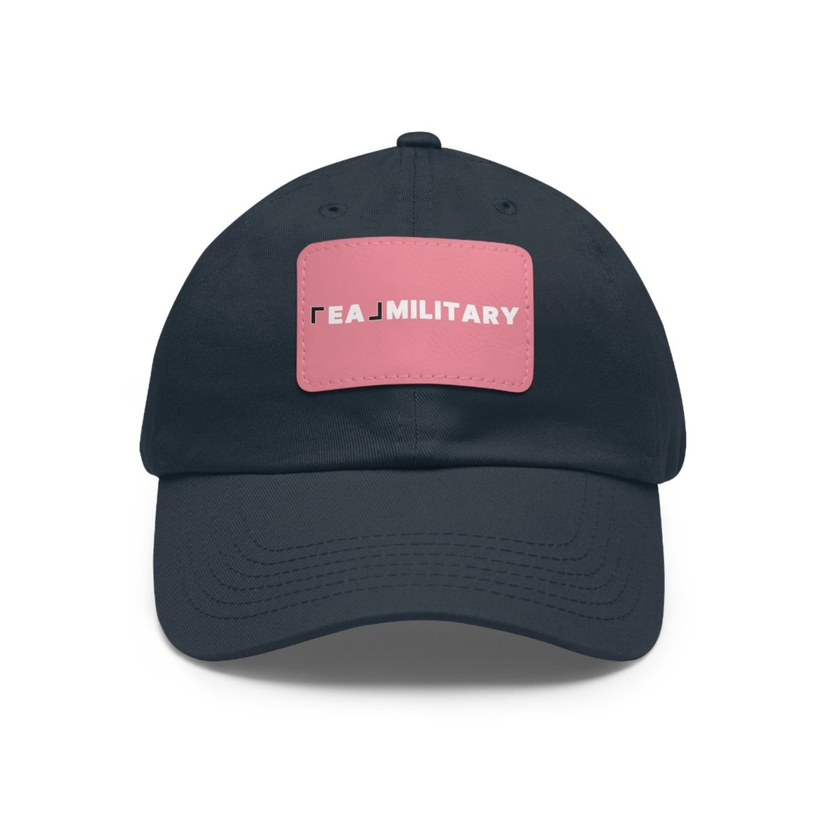 Dad Hat with Leather Patch (Rectangle) - Hats | ShirtyAgents
