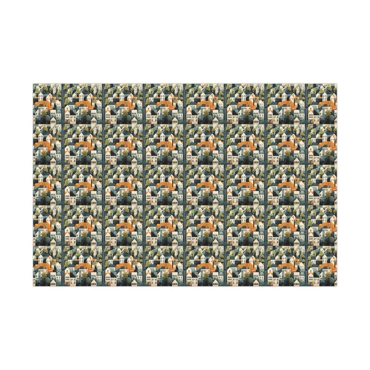 Geometric Style Neighborhood v2 Gift Wrap - Home Decor | ShirtyAgents
