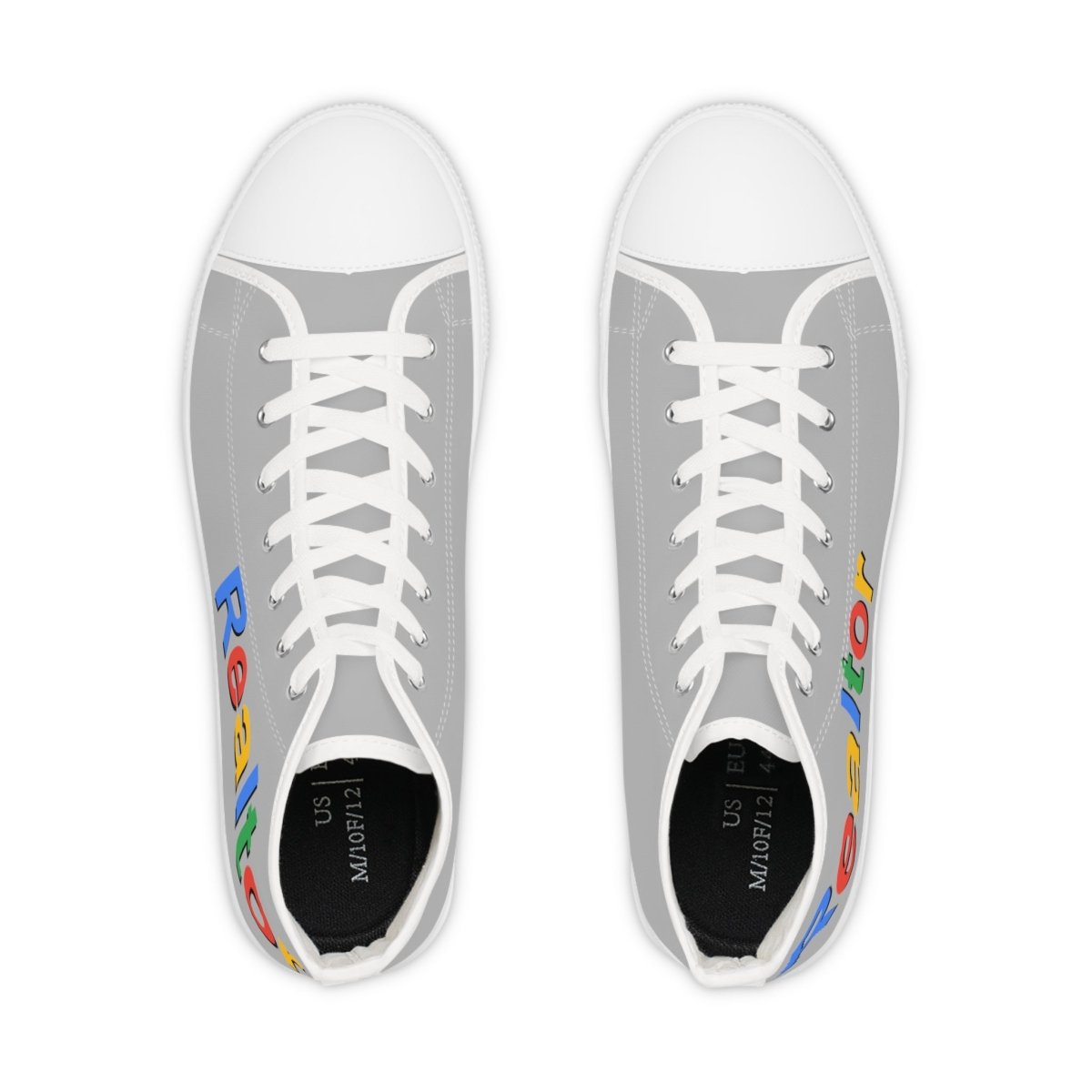 Google Realtor Men's High Top Sneakers - Shoes | ShirtyAgents