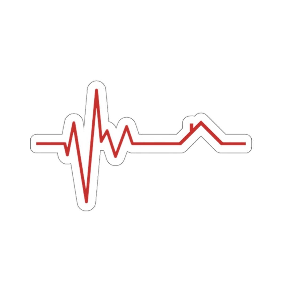 Housebeat Sticker (Red) - Paper products | ShirtyAgents