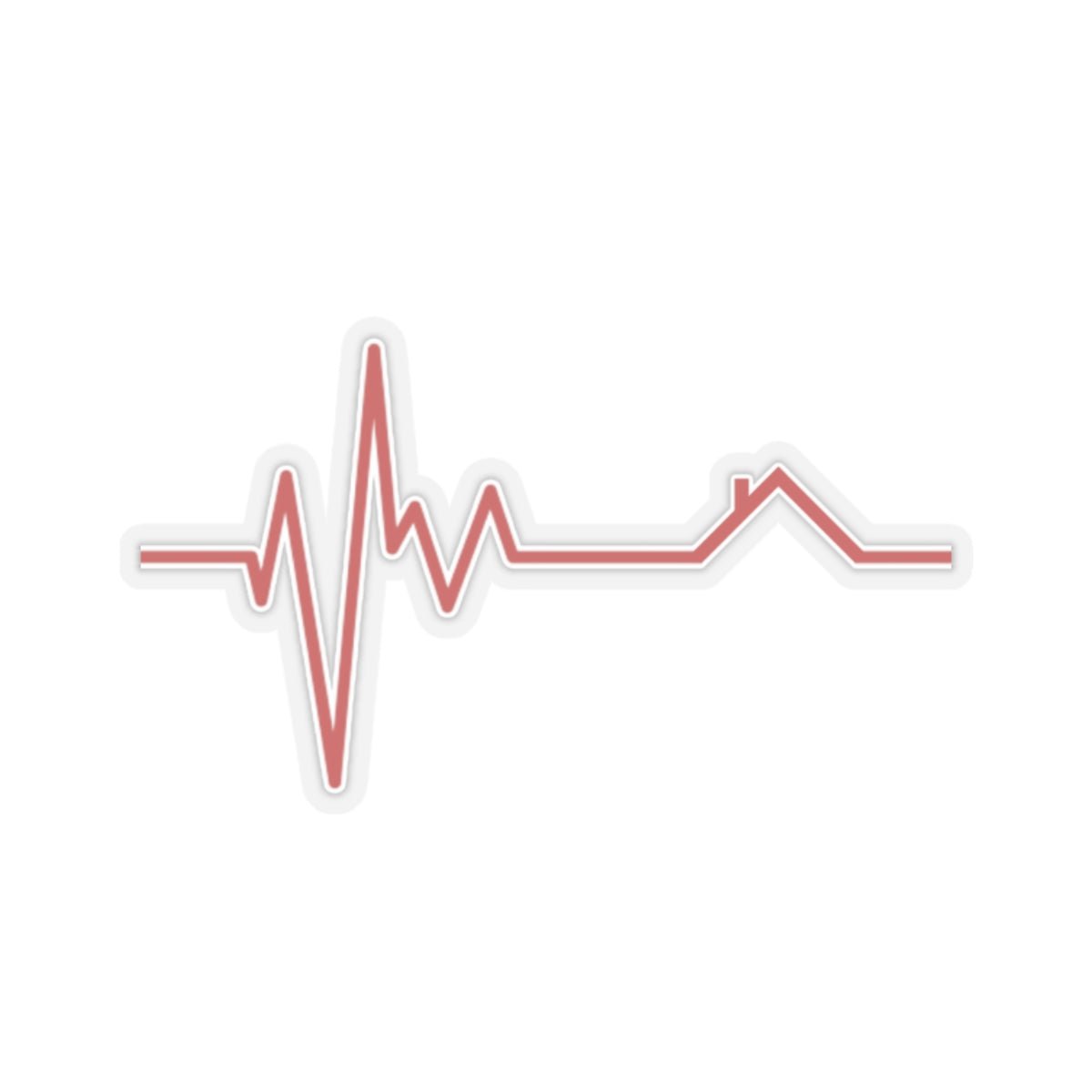 Housebeat Sticker (Red) - Paper products | ShirtyAgents
