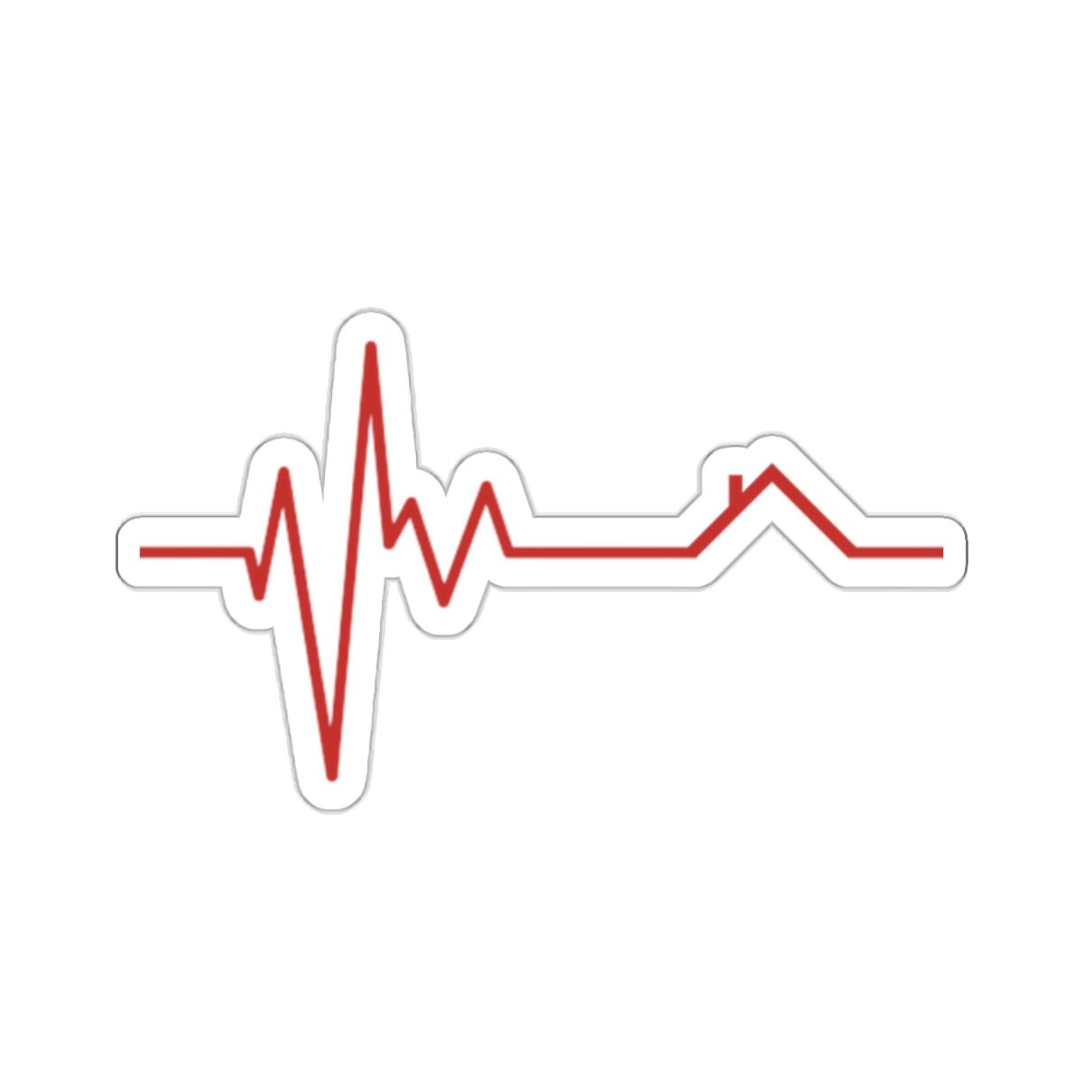 Housebeat Sticker (Red) - Paper products | ShirtyAgents