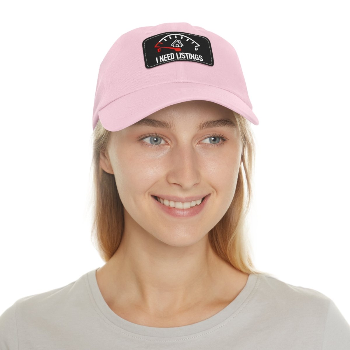 I Need Listings Hat with Leather Patch - Hats | ShirtyAgents