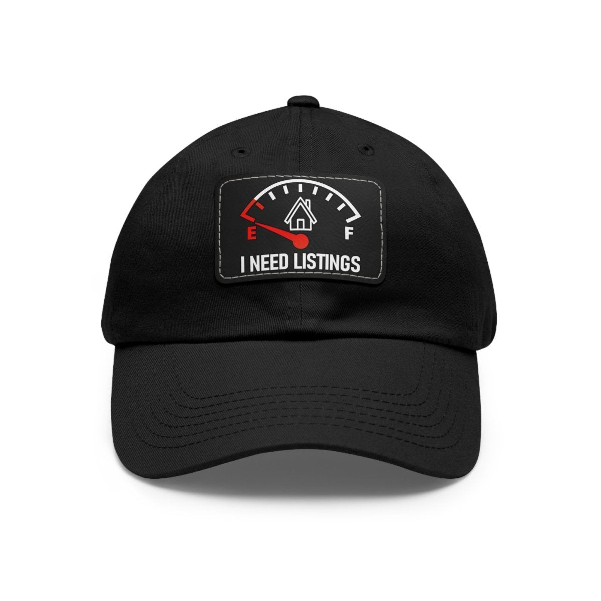 I Need Listings Hat with Leather Patch - Hats | ShirtyAgents