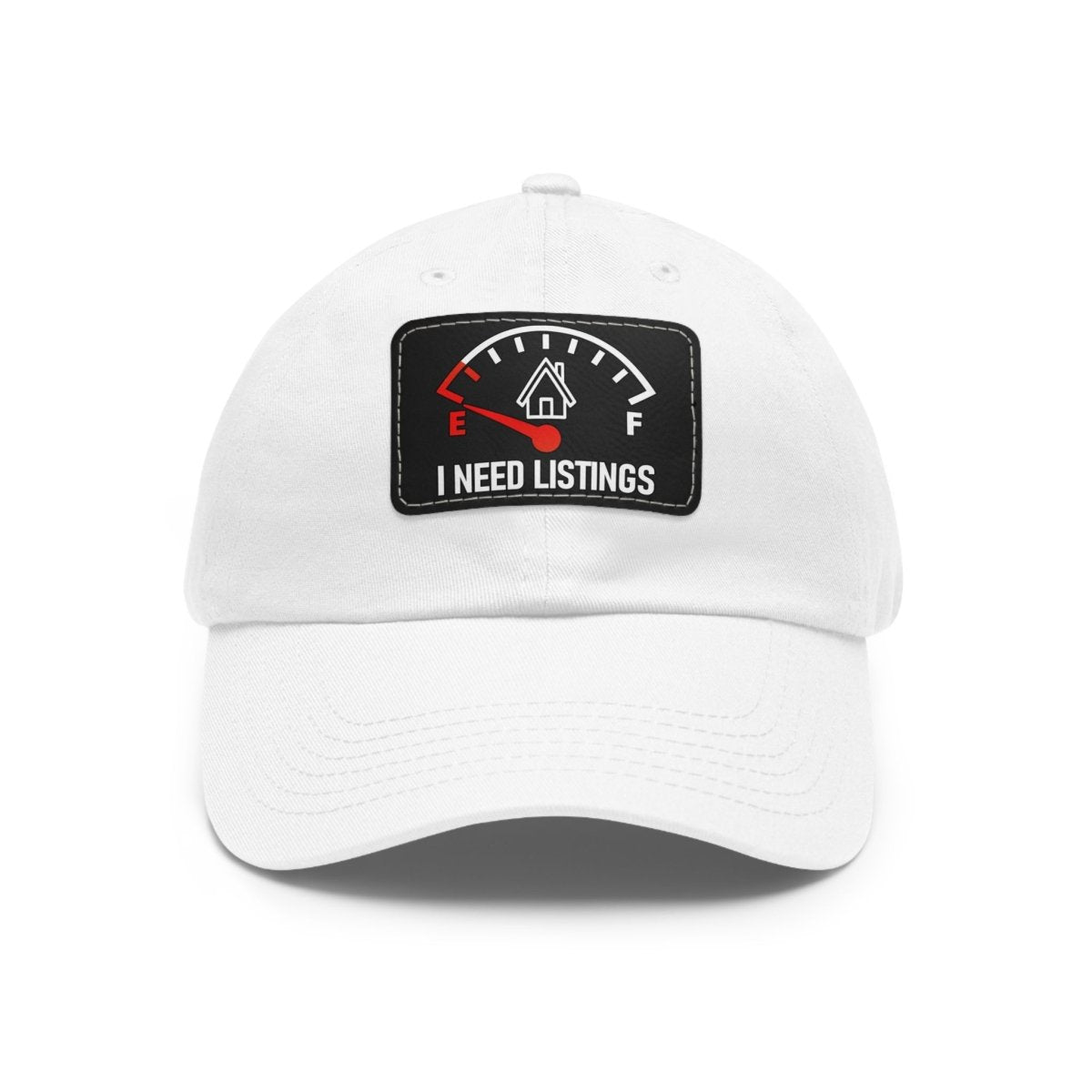 I Need Listings Hat with Leather Patch - Hats | ShirtyAgents