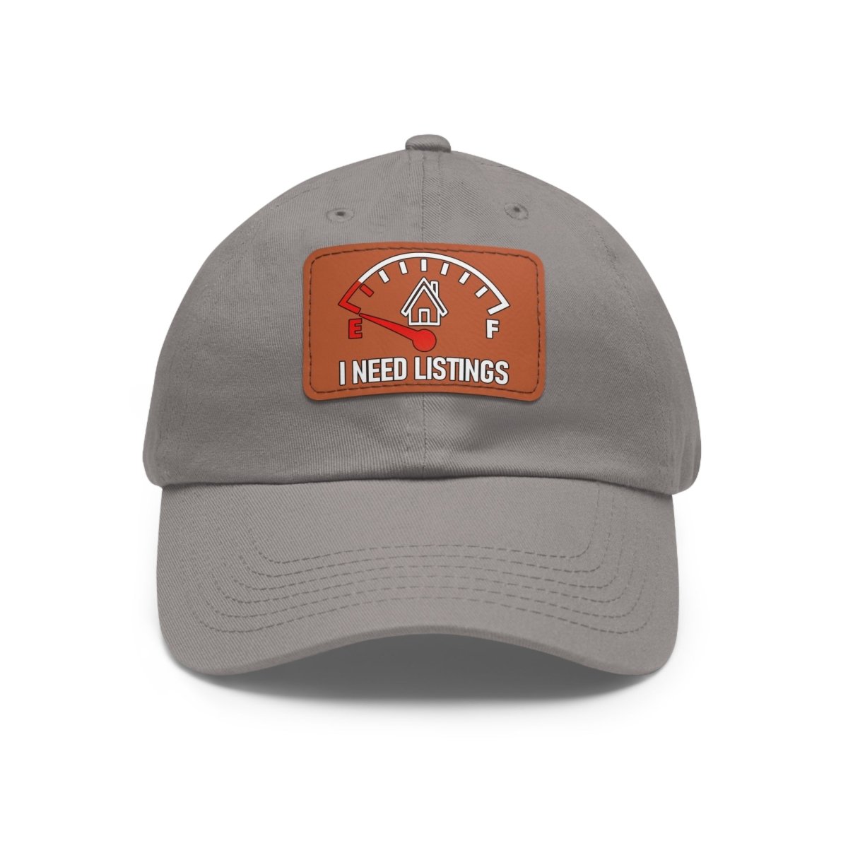 I Need Listings Hat with Leather Patch - Hats | ShirtyAgents