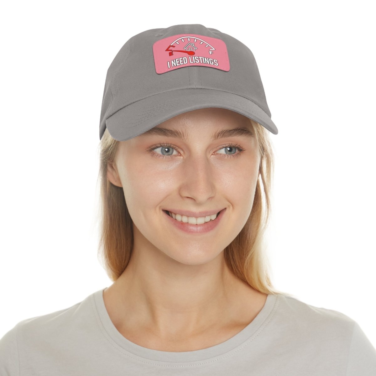 I Need Listings Hat with Leather Patch - Hats | ShirtyAgents