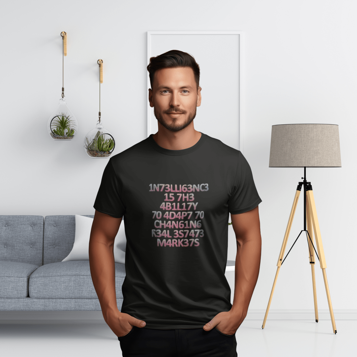 Intelligence is the Ability to Adapt - Pink Edition T-Shirt - T-Shirt | ShirtyAgents