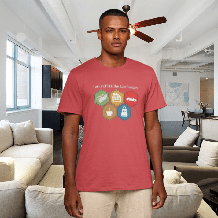 Let's Settle This Like Realtors Catan Inspired - T-Shirt | ShirtyAgents