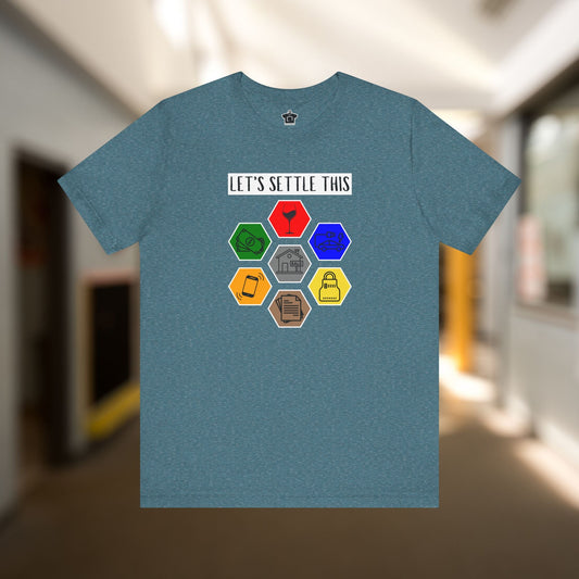 Let's Settle This Wine Version T-Shirt - T-Shirt | ShirtyAgents