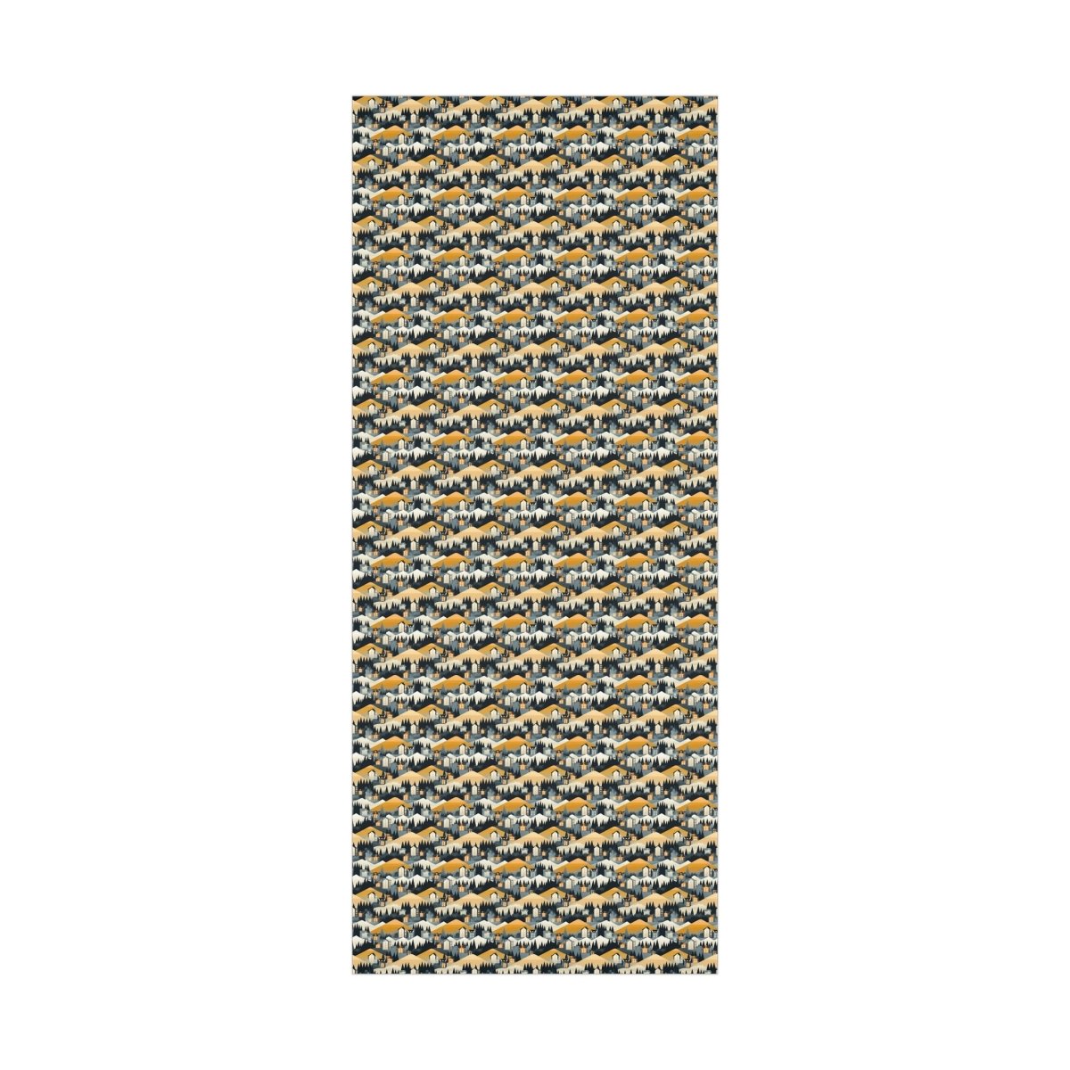 Modern Mountain Houses Flat Style Gift Wrap - Home Decor | ShirtyAgents