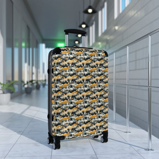 Modern Mountain Houses Flat Suitcase - Bags | ShirtyAgents