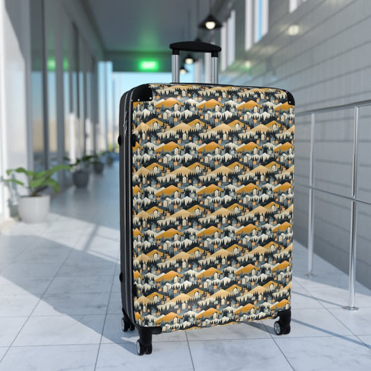 Modern Mountain Houses Flat Suitcase - Bags | ShirtyAgents