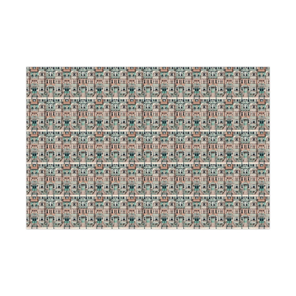 Modern Neighborhood Wes Anderson Style Gift Wrap - Home Decor | ShirtyAgents